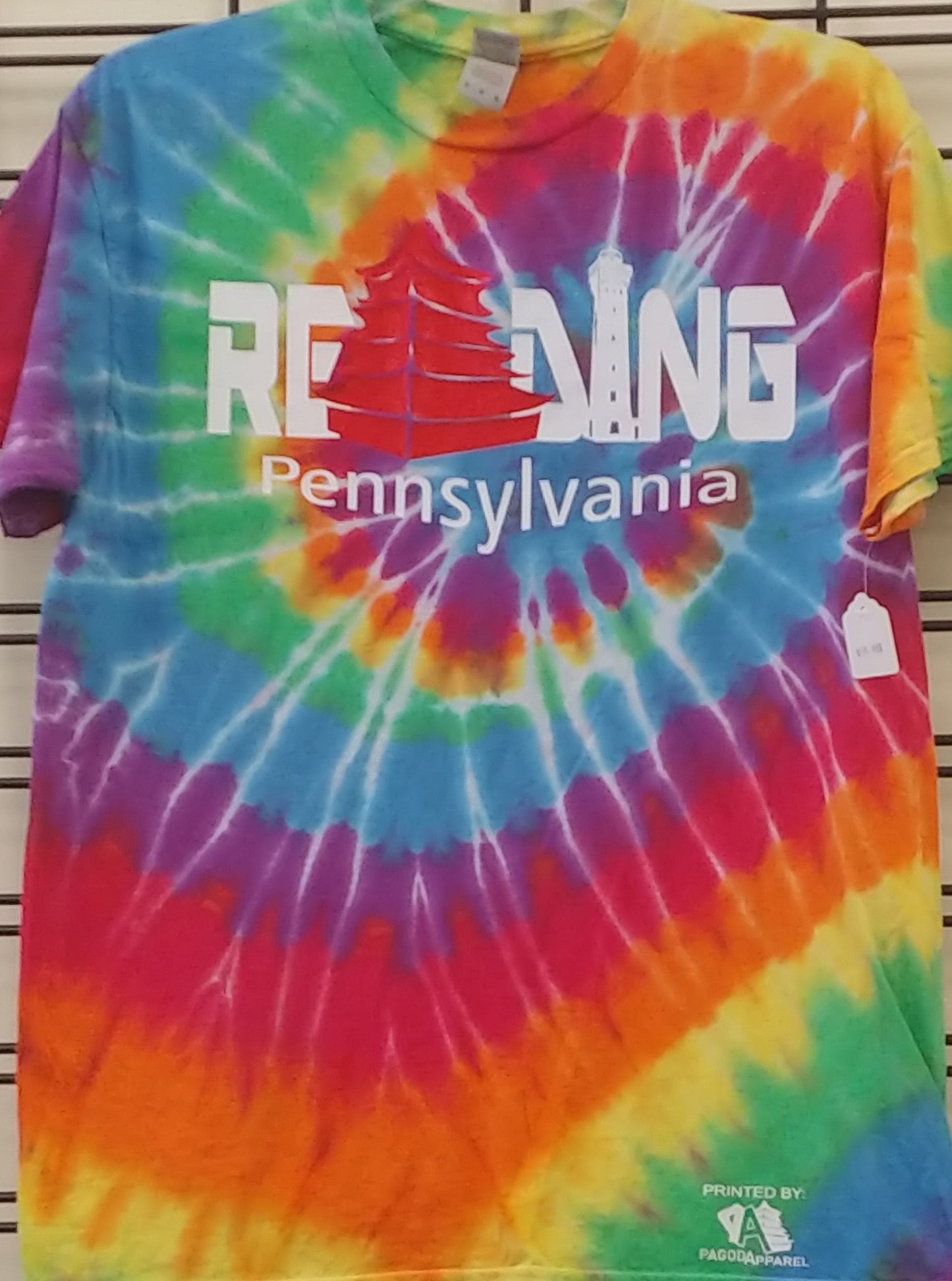 Camisa con efecto tie-dye de lectura