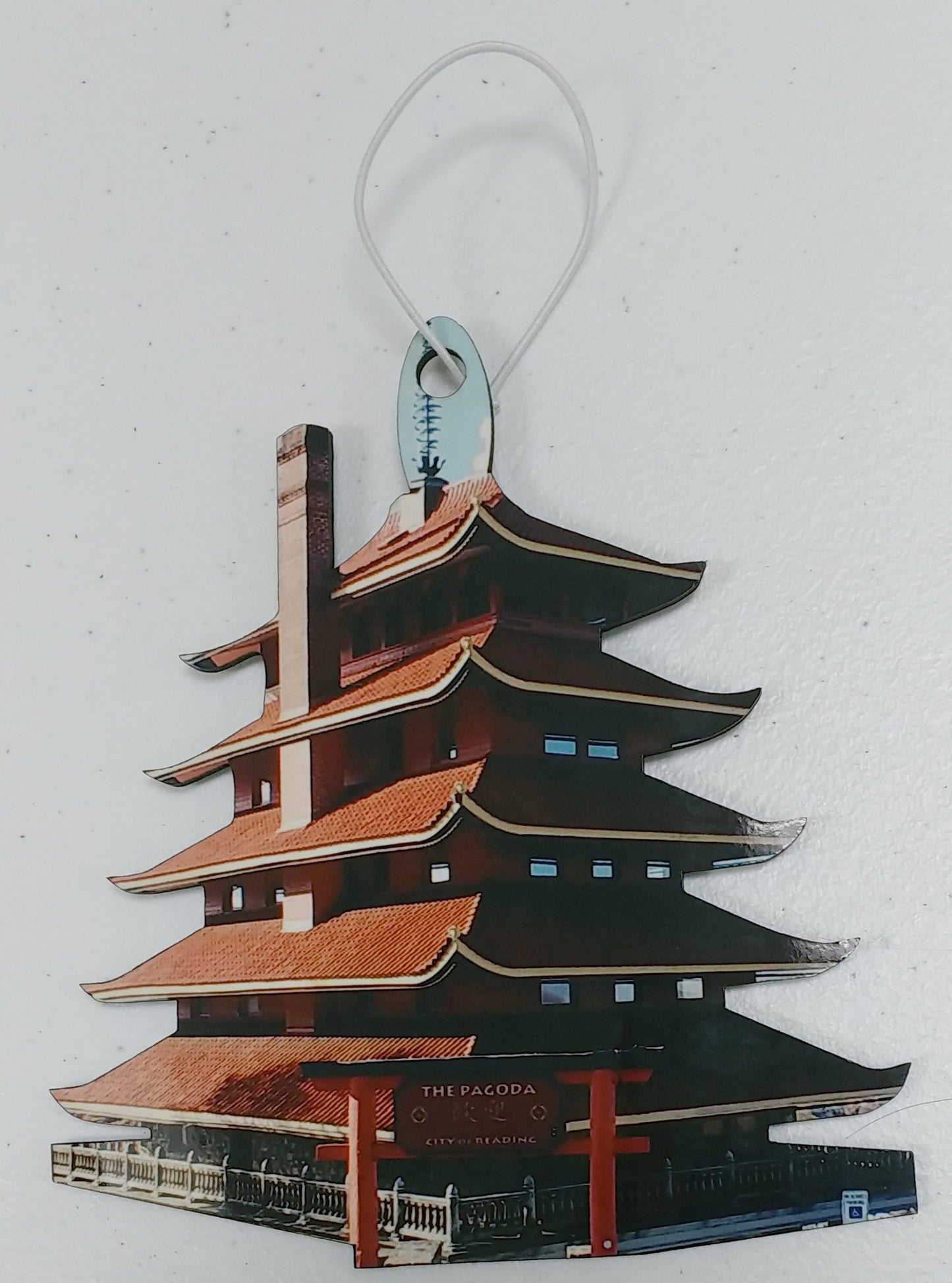 Adorno de pagoda de lectura