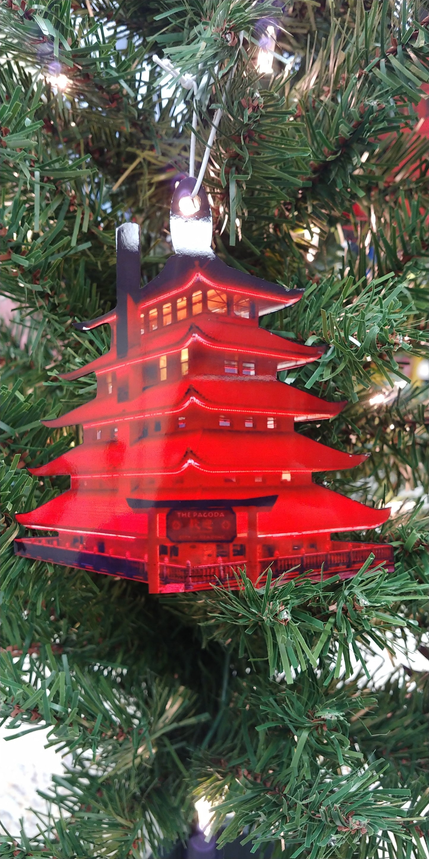 Reading Pagoda Ornament Night View