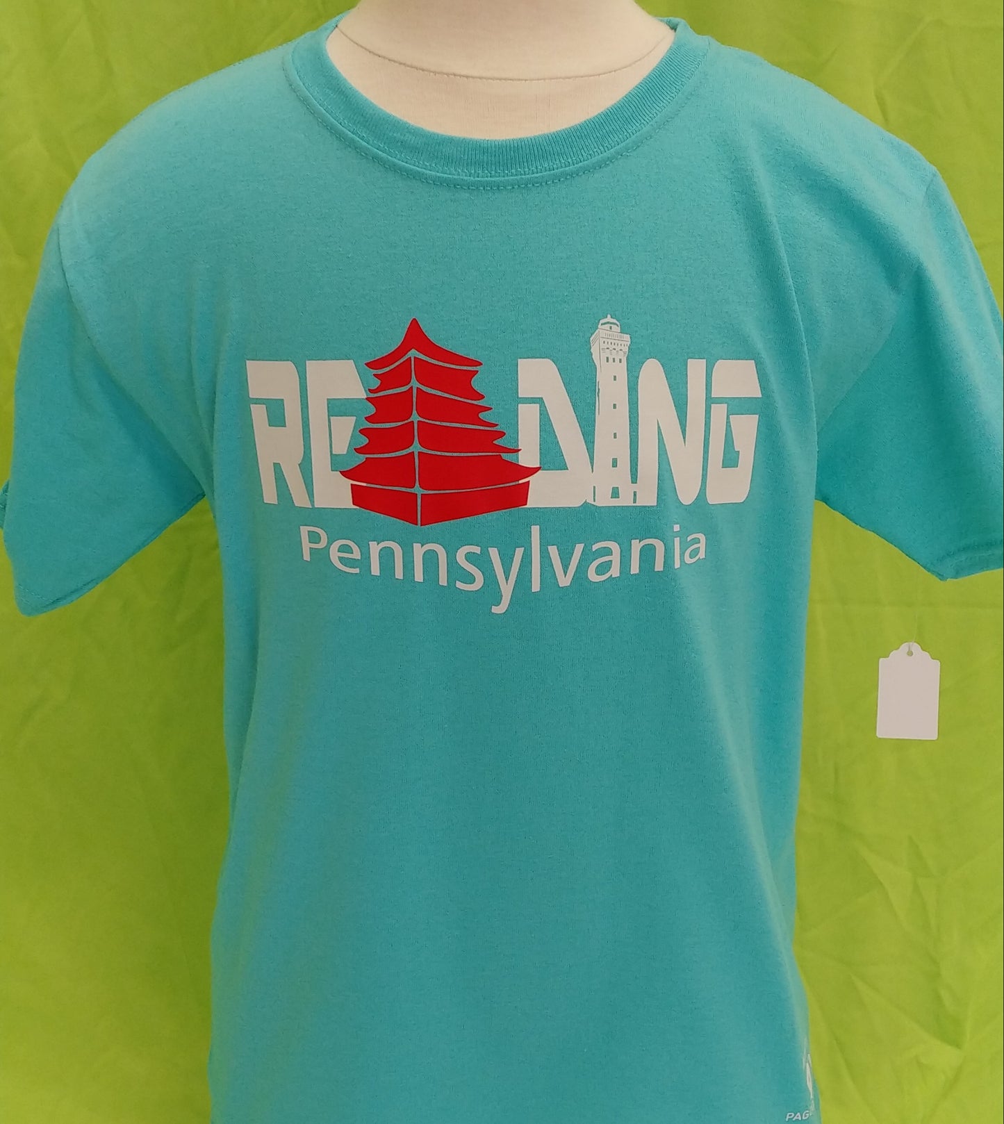 Reading T-Shirt Youth Acqua