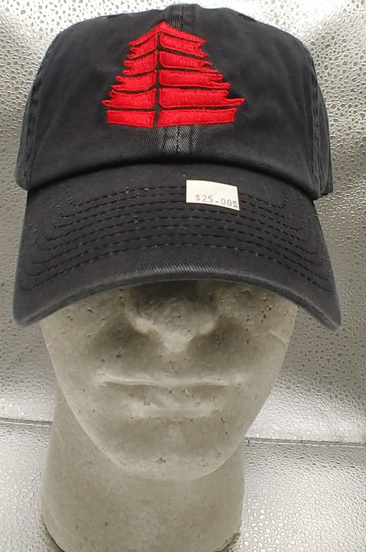 Pagoda Black Acid Washed Cap