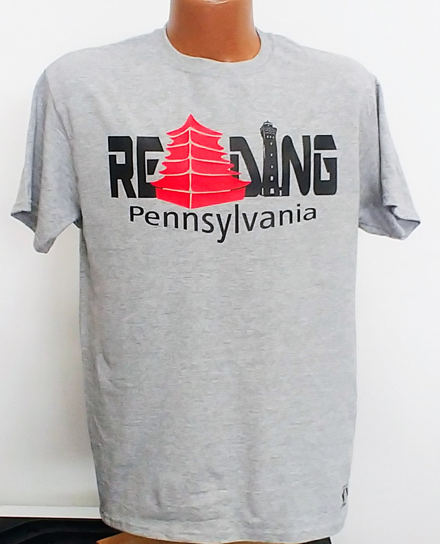 NEW Reading Pa Pagoda T-Shirt in Gray