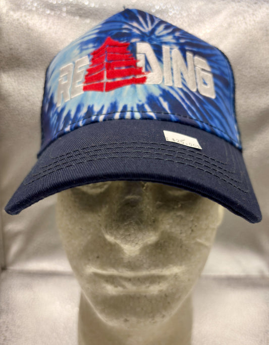 Reading Blue Tie Dye Trucker Cap