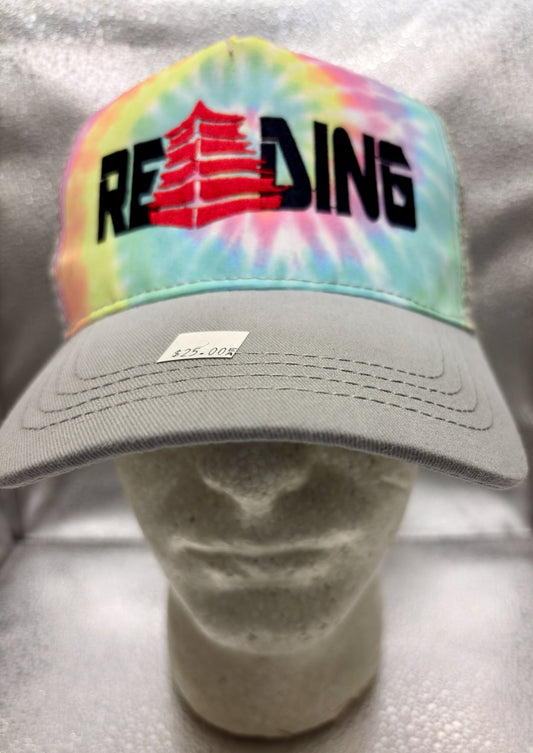 Reading Pastel Tie Dye Trucker Cap