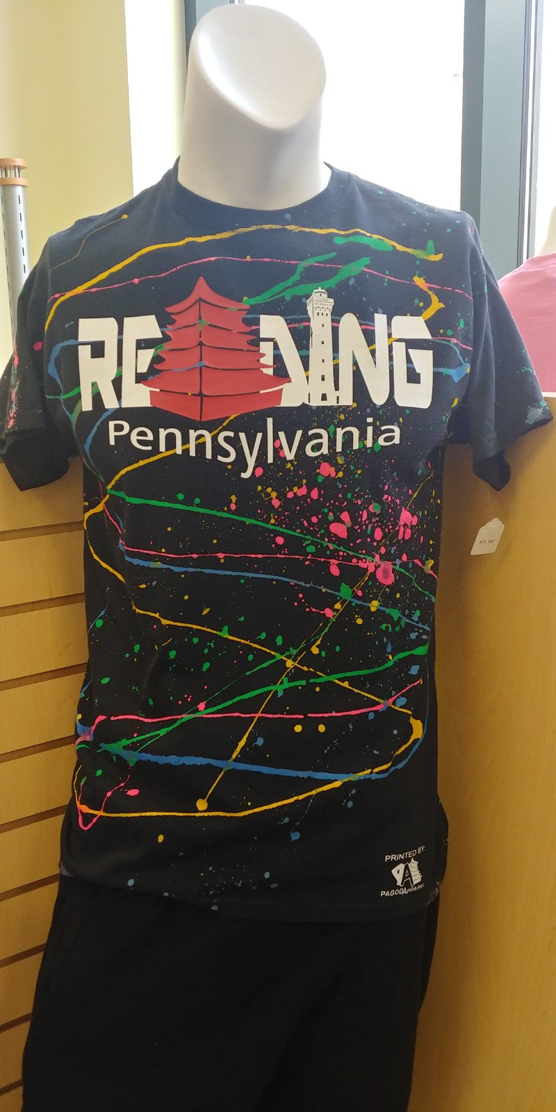 Reading Splatter Shirt Black