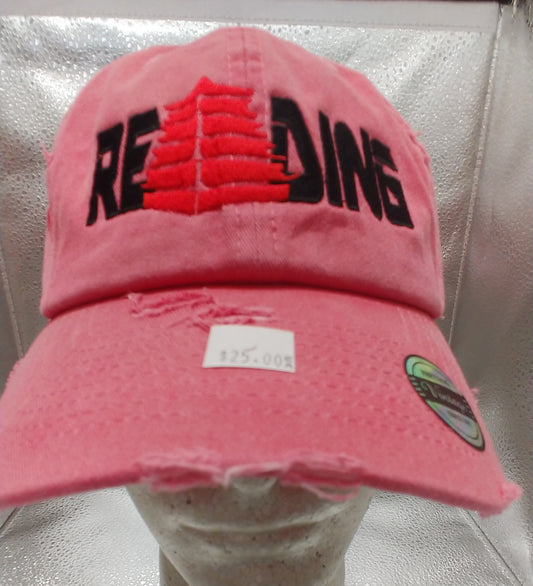 Reading Distressed Cap Faded Red