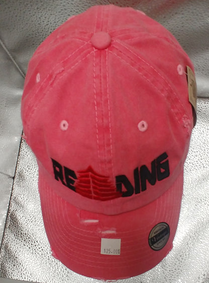 Reading Distressed Cap Faded Red