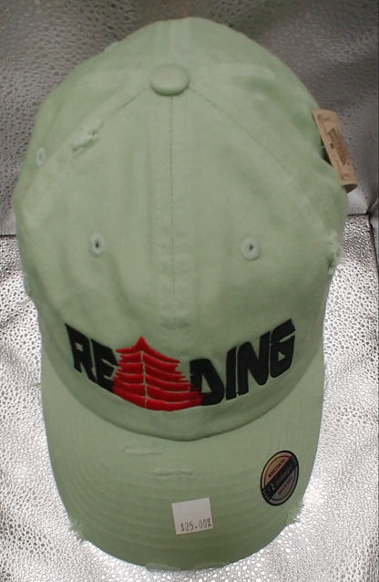 Reading Distressed Cap Sprng Green