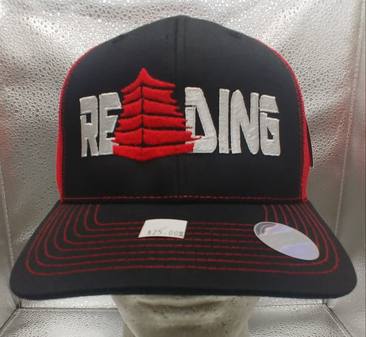 Reading Trucker Cap Black & Red