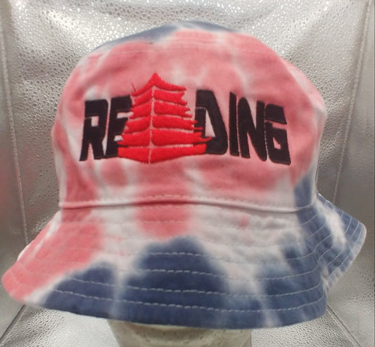 Reading Bucket Hat Faded Red White and Blue