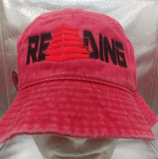 Reading Bucket Hat Faded Red