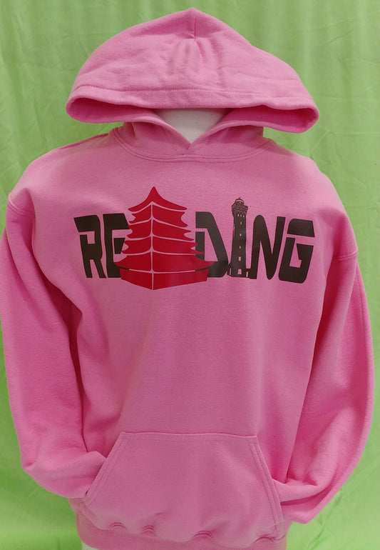 Reading Hoodie Youth Pink