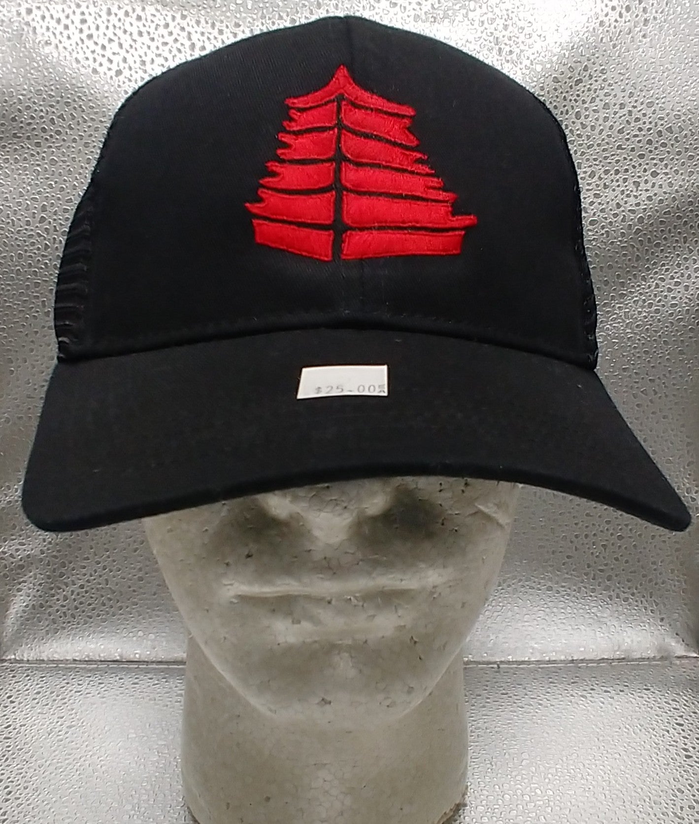 Pagoda Black Trucker Cap