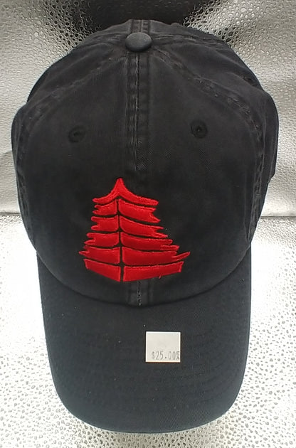 Pagoda Black Acid Washed Cap