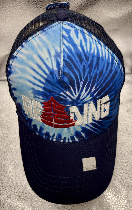 Reading Blue Tie Dye Trucker Cap