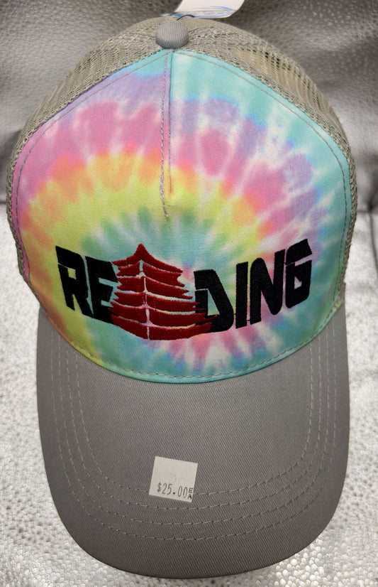 Reading Pastel Tie Dye Trucker Cap