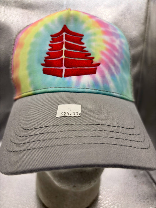 Pagoda Pastel Tie Dye Trucker Cap