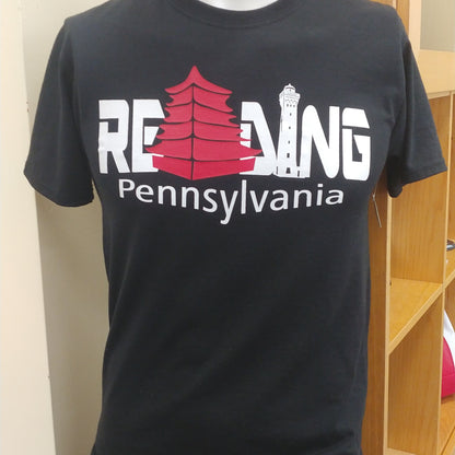 Camiseta negra Reading Pennsylvania